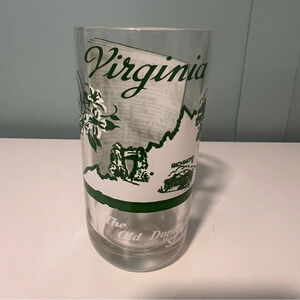 Vintage‎ Virginia 8 oz. Glass Tumbler.